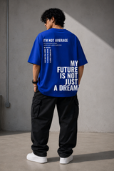 I'm Not Average™ Oversized T-Shirt – Royal Blue